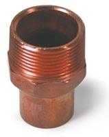 Copper Red Male Adapter 1 x 3/4